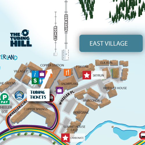 Copper Mountain Base Map Resort Maps - Skyrun Copper Mountain